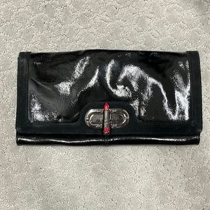 Betsy Johnson black clutch